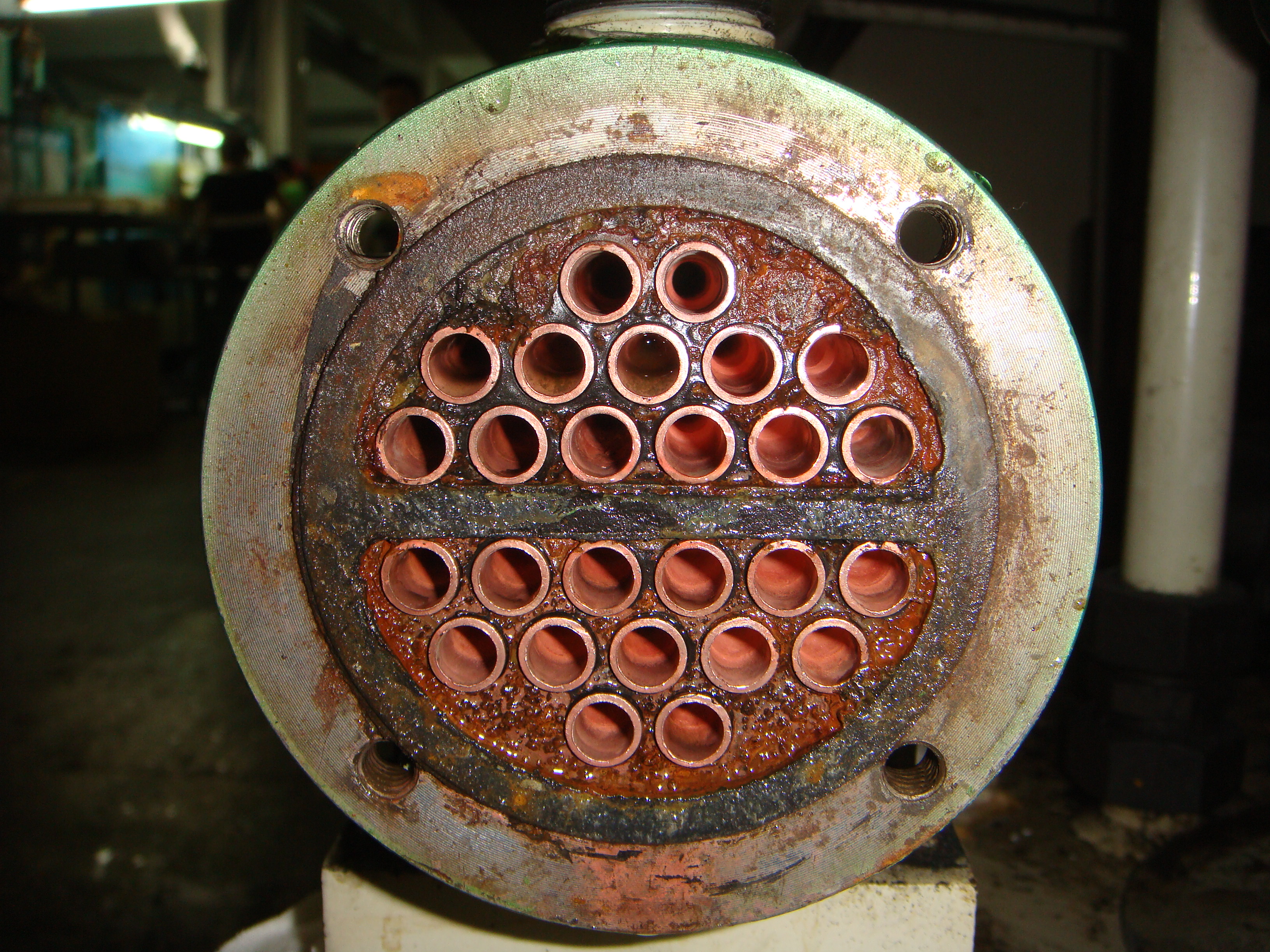 清洗後-冷凝器管路